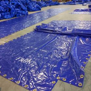 <span class=keywords><strong>Lona</strong></span> de PVC Azul de 900 g/m², Lonas Recubiertas de PVC de 610 g, <span class=keywords><strong>Lona</strong></span> de PVC de 18 oz, Tela Recubierta de Vinilo para Cubiertas de Camiones y Remolques - Product Image 2