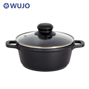 Cazuela <span class=keywords><strong>grande</strong></span> <span class=keywords><strong>de</strong></span> <span class=keywords><strong>aluminio</strong></span> fundido a presión, <span class=keywords><strong>olla</strong></span> <span class=keywords><strong>de</strong></span> sopa con tapa <span class=keywords><strong>de</strong></span> vidrio, 28cm - Product Image 4