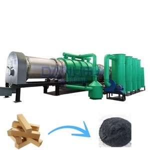 Four de carbonisation de coques de noix de coco en bois, ligne de production complète de machine à fabriquer du charbon de bois - Product Image 1