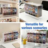 Distributeur de boosters de cartes en acrylique transparent anti-UV à 6 emplacements pour collection, résistant à la poussière, pour usine et distributeur de jeux de cartes en magasin de détail