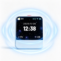 Haut-parleur robot intelligent IA, écran tactile de bureau, réveil Bluetooth, compagnon vocal IA pour enfants et étudiants, lecteur audio