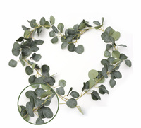 Guirlande de saule artificielle d'eucalyptus, 1 m, plantes vertes suspendues pour décorations de mariage, décor d'intérieur et d'extérieur, arc de fond, décoration murale de maison