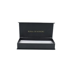 Boîtes de papier d'emballage magnétique en carton ondulé noir Vin Rouge de luxe personnalisé gaufrage revêtement UV impression personnalisée incluse - Product Image 4