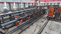 Station de travail automatique pour la fabrication de cages en acier, cage en acier pour pieux, diamètre de la cage 700 à 2500 mm, longueur de la cage 12 m, diamètre de la barre principale 18 à 40 mm