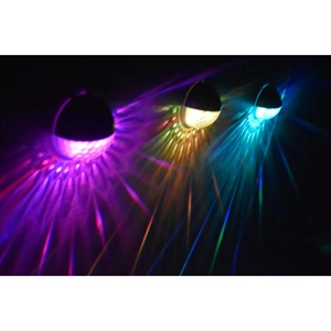 Hejia Solar Wall Lamp Semi Circular Outdoor Garden Courtyard Fence Stair Lighting Inductive <b>Switch</b> 6-12h Continuous <b>Light</b> - Product Image 3