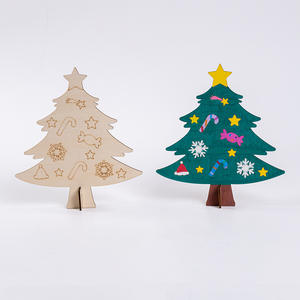 Unfinished Handcrafted <strong>Christmas</strong>-style Wooden Ornaments for <strong>Christmas</strong> White Base Graffiti Ornaments ForChristmas Tree <strong>Decoration</strong> - Product Image 4