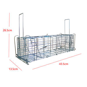 Piège à animaux vivants en acier inoxydable massif Cage à souris et à rats humaine avec poignées Design carré écologique - Product Image 4
