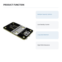 Module de mémoire EEPROM 24CXX I2C, carte de stockage de données non volatile 2,5 V 5,5 V pour projets embarqués Arduino