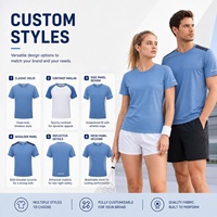 Camiseta Deportiva Unisex con Logotipo Personalizado, de Secado Rápido, Tejido Técnico, para Impresión, Uniforme de Equipo, para Hombre y Mujer, OEM, al por Mayor