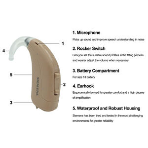 मूल सीमेंस Signia हियरिंग एड 4 चैनलों डिजिटल BTE ध्वनि एम्पलीफायर audiofonos उन्नयन सीमेंस कमल छू - Product Image 3