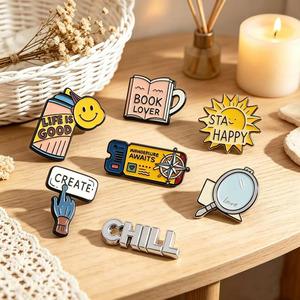 Pins en métal émaillé personnalisés avec technique de moulage - Commande en gros de designs personnalisés, accessoires de porte-clés sur le thème des dessins animés - Product Image 2