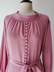 2026 Wholesale <b>High</b> Quality New Double Layered Chiffon Elegant Splicing Button <b>Waist</b> <b>Dress</b> - Product Image 4