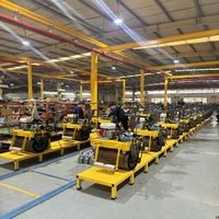 Rouleau compresseur vibrant à tambour unique, mini-compacteur d'asphalte portatif, petit rouleau compresseur pour la construction de chaussées autoroutières