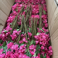 Bunga kering sentuhan asli buatan merah muda buket pernikahan bounvil terlaris untuk dekorasi pernikahan rumah