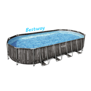 Cách Tốt Nhất 5611T Hạt Gỗ Hình Bầu Dục Khung Kim Loại Mùa Hè Dành Cho Người Lớn Ngoài Trời Bể Bơi - Product Image 1