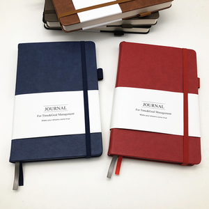 Cuaderno de cuero PU <span class=keywords><strong>A5</strong></span> al por mayor, material escolar forrado de tapa dura, diario de encuadernación, cuadernos planificadores - Product Image 2