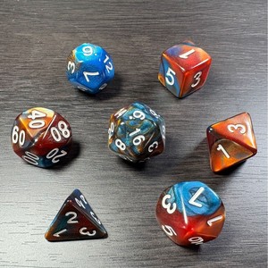 Nuevo en Stock: <span class=keywords><strong>Dados</strong></span> Poliédricos de Acrílico con Esquinas Redondeadas y Múltiples Superficies, Colores Mezclados, para Juegos de Mesa, DND, Mini COC - Product Image 4