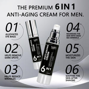 Crème anti-âge 6 en 1 pour homme en marque propre avec <span class=keywords><strong>du</strong></span> rétinol, hydrate, nourrit la peau, améliore l'état de la peau, prévient le relâchement cutané - Product Image 5