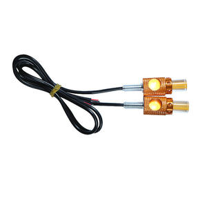ไฟท้ายมอเตอร์ไซค์ 12V 2LED สีเหลืองอำพัน ไฟเลี้ยว ไฟเบรก ไฟวิ่งกลางวัน พร้อมไฟ Eagle Eye - Product Image 1