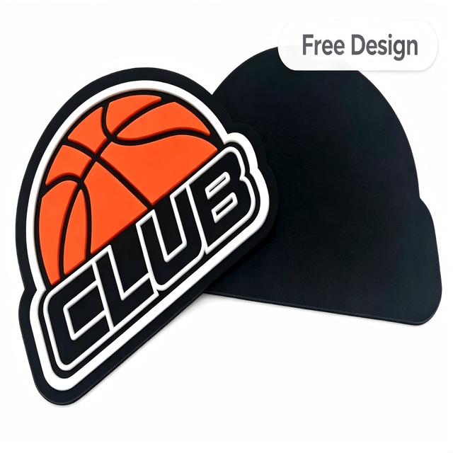 Low MOQ Factory Wholesale Custom Brand Logo 3D Embossed Eco-Friendly Silicone PVC Patch Labels Tags for Clothing Bags Custom