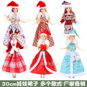 11-inch 30 cm for Doll <strong>Fashionable</strong> Christmas Dress Outfit Set Collection Clothing Export Mixed <strong>Pack</strong> 0-24 Months XH02 - Product Image 4