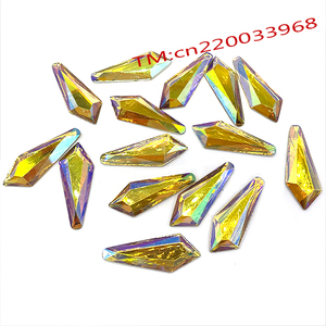 Cristales de Estrás Amarillos AB, Gemas Acrílicas Planas con <span class=keywords><strong>Pegamento</strong></span>, Cristales de Forma Especial <span class=keywords><strong>para</strong></span> Coser, Cuentas de Estrás <span class=keywords><strong>para</strong></span> Manualidades y Decoración de <span class=keywords><strong>Ropa</strong></span> - Product Image 1