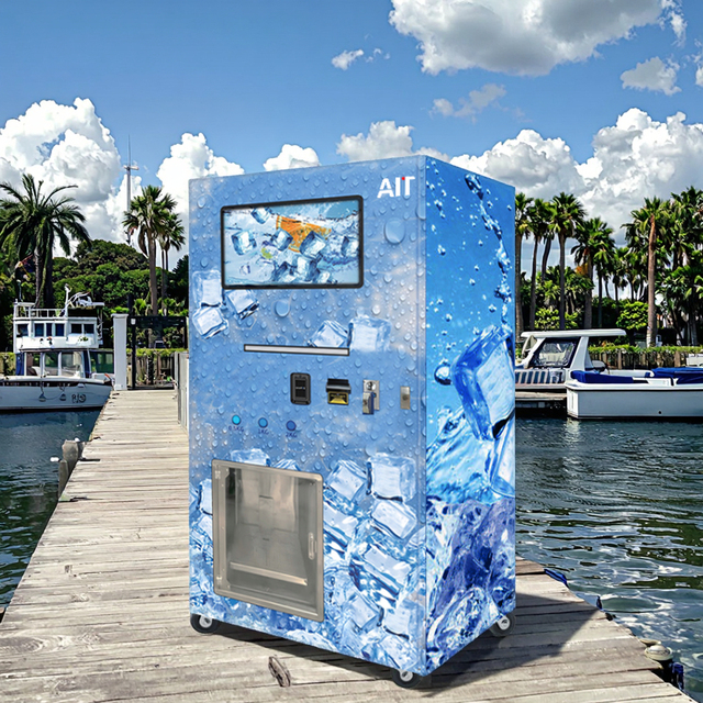 AIT Commercial Food-Grade Automatic Ice-Making Vending Machine with SDK Function