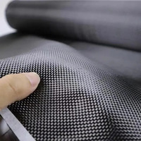 Tissu en fibre de carbone 3k 240g 400gsm T300 T700 uni/twill pour matériaux de construction