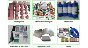 Nền Kinh Tế 2 Màu Ink Cup Máy In Tampo Với Xe Đưa Đón Bàn Làm Việc/Tự Động Làm Sạch Miếng Đệm - Product Image 6