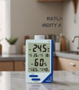 Thiết kế mới điện tử hộ gia đình nhiệt kế trong nhà bé phòng Nhiệt độ <span class=keywords><strong>Meter</strong></span> độ ẩm <span class=keywords><strong>Meter</strong></span> - Product Image 1