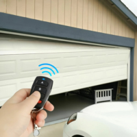 Télécommande universelle HCS301 433,92 MHz 6V à code tournant pour porte de garage/porte de portail, fonction automatique, 4 boutons, modèle AG039, portée 50-100m