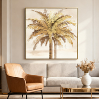 Pas cher nordique HD photos toile peinture palmier doré affiches imprime Art mural pour salon décor