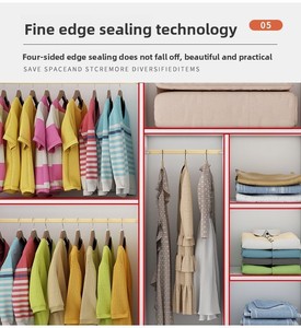<span class=keywords><strong>Armario</strong></span> de Madera Maciza Dongma, Estilo Nórdico, Plegable, Resistente a la Humedad y al Moho, para Apartamentos Pequeños, Dormitorio, Puerta Corredera, Diseño Simple - Product Image 4