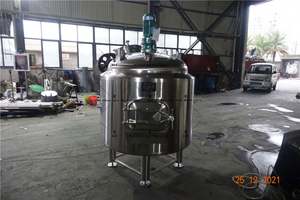 Cuve de brassage en acier inoxydable à double enveloppe de 2500 L, à ouverture supérieure, pour la distillation de whisky de seigle/bourbon, équipement de brassage - Product Image 4