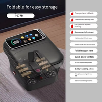 Appareil de massage des pieds portable, seau de trempage à bulles pliable, machine de massage des pieds électrique automatique