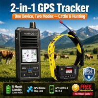 Radio longue portée haute puissance 5W avec GPS BeiDou, collier pour bétail pour la patrouille des fermes montagneuses