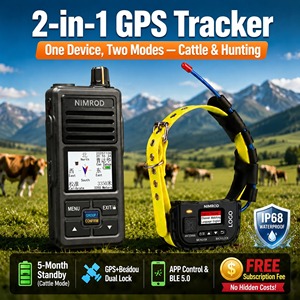 Collier GPS haute précision <span class=keywords><strong>longue</strong></span> <span class=keywords><strong>portée</strong></span> avec transmetteur-récepteur IP68 pour bétail et moutons en pâturage libre - Product Image 4