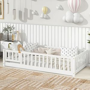 Vente en gros de meubles classiques en bois pour chambre d'enfants cadre de <span class=keywords><strong>lit</strong></span> Montessori pour tout-petits et berceaux personnalisés en usine pour les écoles - Product Image 1