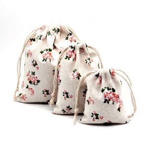 Customizable Logo Organic Cotton Drawstring <b>Bags</b> for Coffee <b>Beans</b> White Recyclable Washed Friendly Pouches for Shopping Packing - Product Image 5