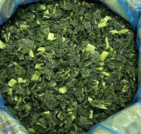 Chou frisé congelé de haute qualité, certifié IQF, marque DSF, coupé en cubes naturels, durée de conservation de 24 mois, emballage en vrac pour la restauration