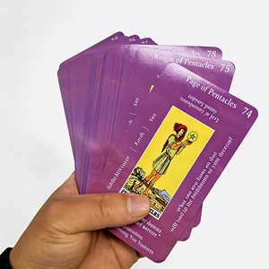 Cartes à jouer en carton de haute qualité 350g, cartes de jeu laminées avec revêtement UV, cartes de tarot avec surface laminée, personnalisables - Product Image 2