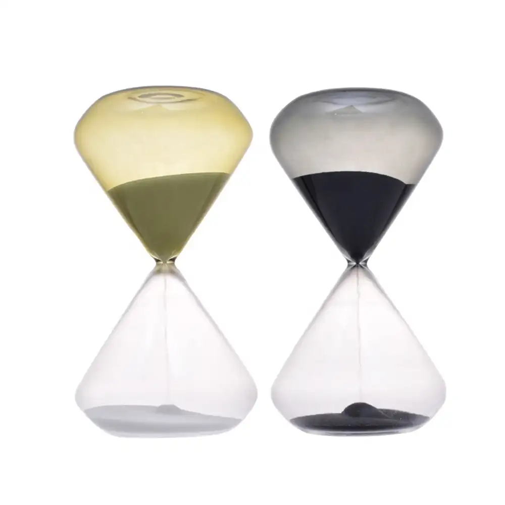 Directly Buy China Wholesale Craft Home office living room decor 15 minutes hour glass sand timer shower clock glass hourglass