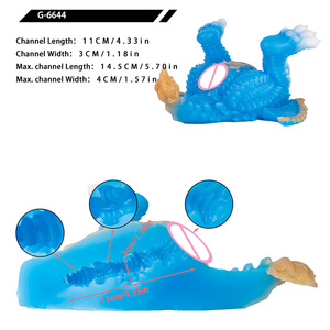 GEEBA Fantasy Dragon Male Masturbator Blue Monster Pocket Pussy Silicone Onahole Furry Beast Male Sex Toys USA <span class=keywords><strong>EUR</strong></span> Best Selling - Product Image 5