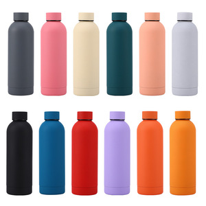 350ml 500ml 750ml <span class=keywords><strong>1000ml</strong></span> Botella de agua deportiva de acero inoxidable con logotipo personalizado Botella de agua fría y caliente - Product Image 1