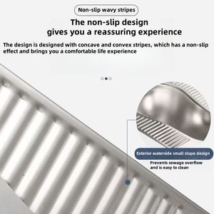 กระโถนนั่งยองสแตนเลสแบบบูรณาการสำหรับใช้ในเมืองและชนบท - Product Image 5