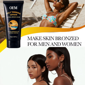 Lotion de bronzage foncée beurre soins du corps crème solaire huile de bronzage soins de la peau OEM autobronzant huile de bronzage sans soleil hydratant beurre de karité - Product Image 4