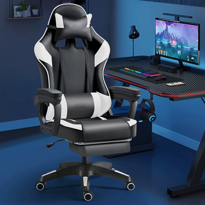 Comfortable Gaming <b>Chair</b> Pu Leather Swivel <b>Chair</b> With Height Adjustment For Home Office Dormitory Internet Cafe - Product Image 2