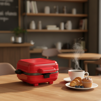 Gaufrier belge électrique 750W avec revêtement antiadhésif, couleur personnalisée
