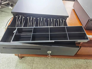 Boîte à billets ABS blanche à cinq compartiments 12V avec serrure, comptage et tri automatiques, pour usage bureautique et professionnel, pour clés, argent et espèces de <span class=keywords><strong>caisse</strong></span> - Product Image 6