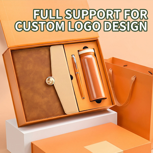 Chinese-style Artistic Three-in-one Business <b>Gift</b> Set <b>Box</b> with Insulated Cup Pen and Notebook Customized logo - Product Image 1